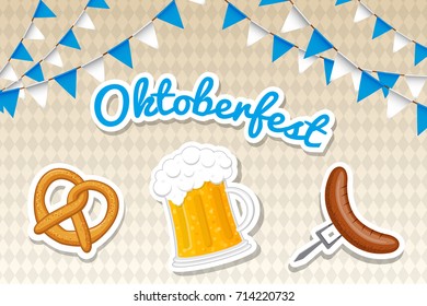 Banner designed for beer festival - Oktoberfest. Vector.
