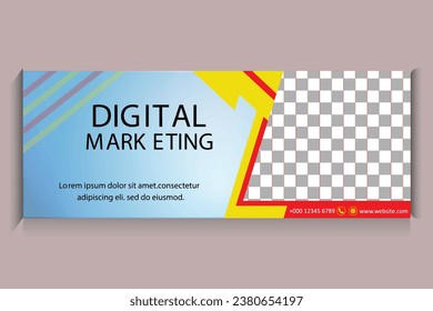 Banner Digital marketing Vector design