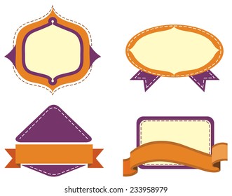 Banner of diiferent shapes and styles