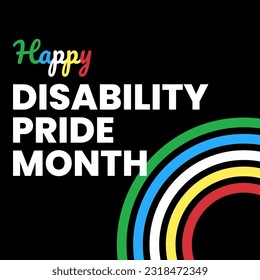 Banner for Disability Pride Month