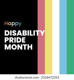 Banner for Disability Pride Month