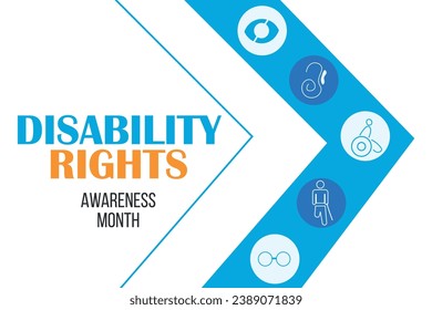 Banner for Disability Rights Awareness Month