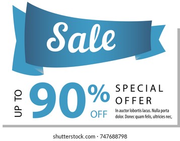 banner discount, sale, share