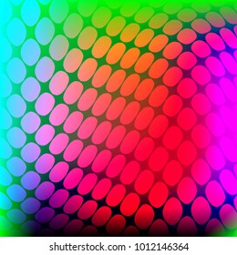 Banner distorted surface. Holographic background. Vector illustration