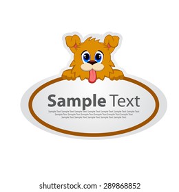 banner with dog