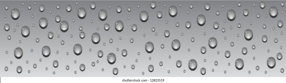Banner mit Tropfen, Vektorgrafik