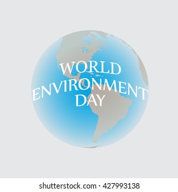 Banner or eco card for world environment day. Vector illustration, eco poster. World environment day on light background. Eco vector. Ecology vector illustration.