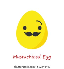 Banner Egg Emotions. Vector illustration.