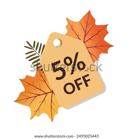 A banner with elements of the autumn forest. Offer discounts for the autumn season. It can be used in advertising, web design, and printing.
