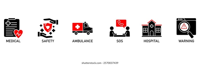 banner emergency vector design concept
