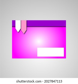 banner envelope graphic simple layout  letter cover 