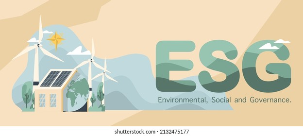 Banner ESG - Gobernanza ambiental, social y corporativa El banner informativo llama a recordar la contribución de esta empresa a los temas ambientales y sociales.