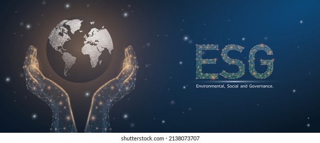 Banner ESG - Gobernanza ambiental, social y corporativa El banner informativo llama a recordar la contribución de esta empresa a los temas ambientales y sociales.