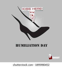 Banner for the event is celebrated on January 3 - Humiliation Day