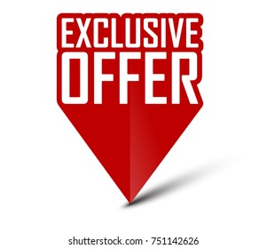 Banner Exclusive Offer Stock Vector (Royalty Free) 751142626 | Shutterstock