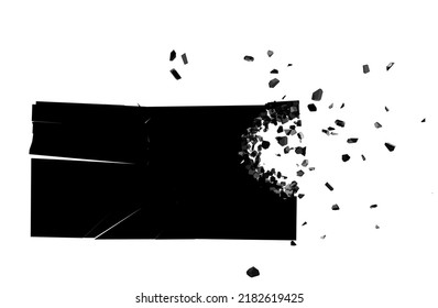 Banner Explosion Shards. Ilustración vectorial para su diseño.