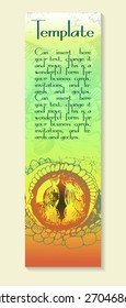 Banner. Eye lizard - a sketch by hand. Flyaer, invitation.