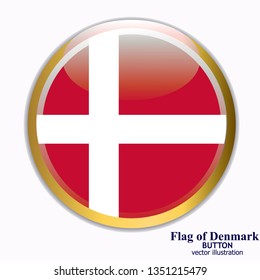 Banner with flag of Denmark. Colorful illustration with flag for web design.