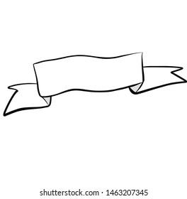Banner flag graphic simple icon