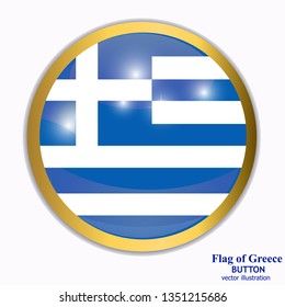 Banner with flag of Greece. Colorful illustration with flag for web design.