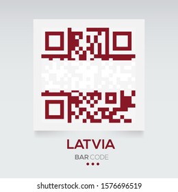 Banner Flag of Latvia ,Vector illustration