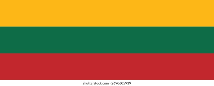 Die Banner-Flagge von Litauen 