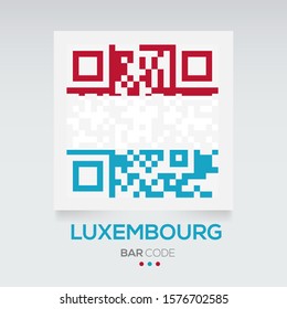 Banner Flag of Luxembourg ,Vector illustration
