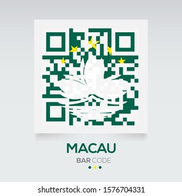 Banner Flag of Macau ,Vector illustration