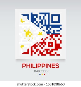 Banner Flag of Philippines. Vector illustration.