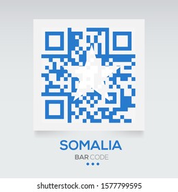 Banner Flag of Somalia ,Vector illustration