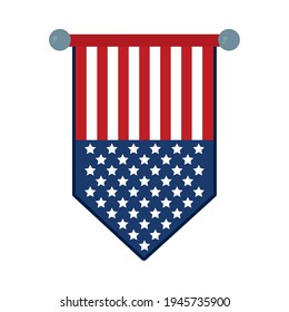 banner flag with usa design