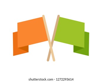Banner. Flag. Vector illustration isolated on white background