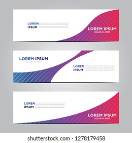 banner with flat geometric pattern. Modern vector template. Eps 10