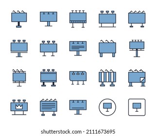 Banner flat icon. Thin line signs for design logo, visit card, etc. Single high-quality outline symbol for web design or mobile app. Marketing outline pictogram.