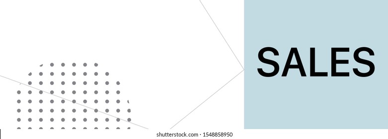 banner flat vector sales blue