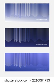 Banner, fliyer set. Vector illustration for ads.