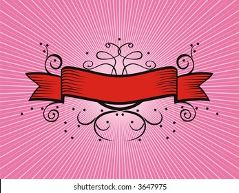 Banner e Plano de Fundo Floral