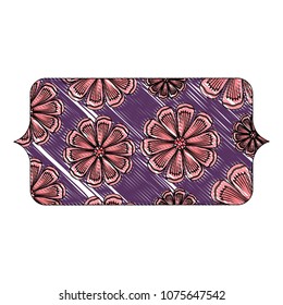 banner with floral design
