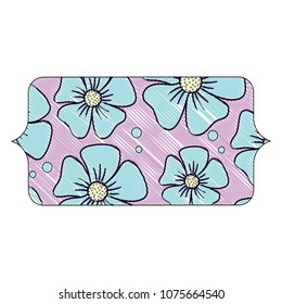 Banner with floral design