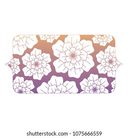Banner with floral design
