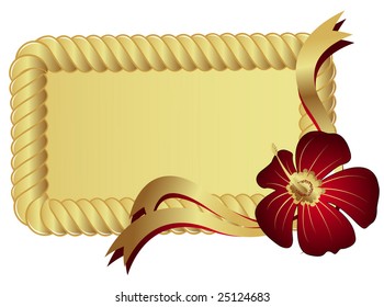 banner and flower
