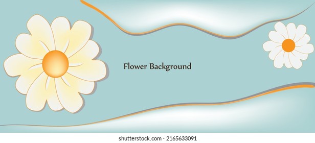 banner flower background natural vector illustration 