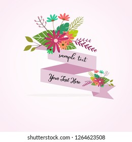 banner flower Design