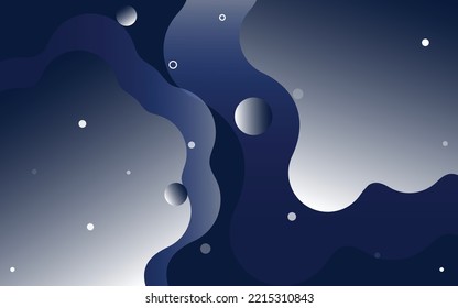Banner with flowing liquid shapes. Set of abstract gradient modern elements. Template for the design of a logo. flyer or presentation. ready to use in web design. Futuristic trendy dynamic elements