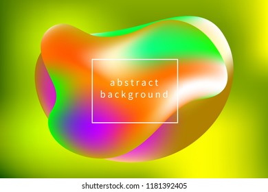 Banner fluid, gradient drops, abstract trend background, template for presentation, poster, abstract vector composition