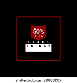 banner and flyer black friday sale discount up to 50 percent