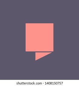 banner folded line flat design with background vector