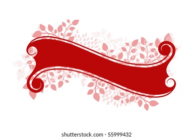 banner with foliage