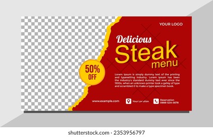 Banner Food Vector Design Template