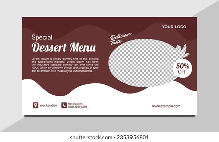 Banner Food Vector Design Template
